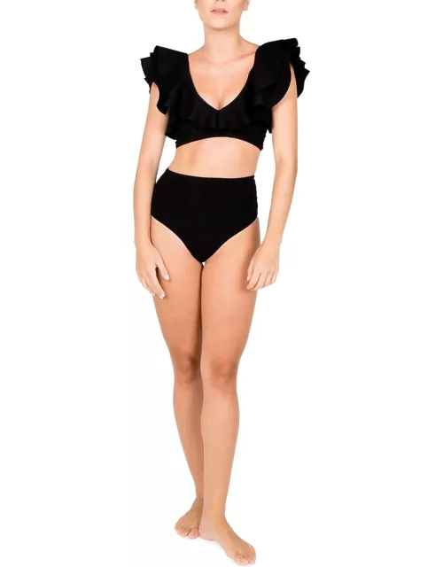 Mila Ruffle Two-Piece Bikini Set