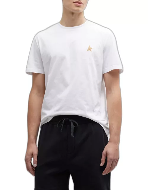Men's T-Shirt with Small Glitter Star