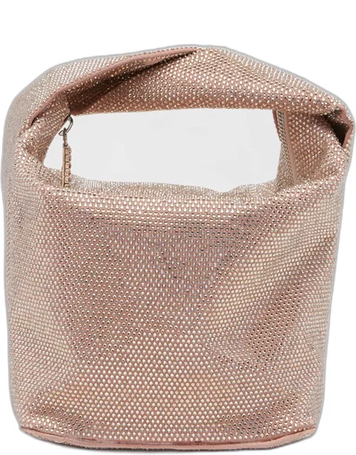 Crystal Eco Suede Bucket Bag