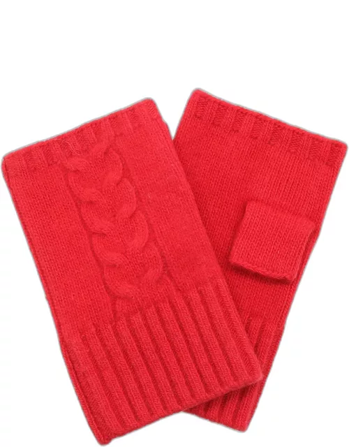 Men's Cable-Knit Fingerless Glove