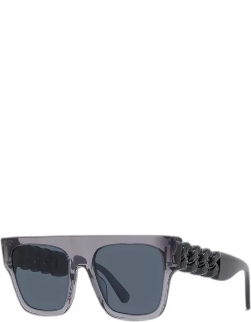 Flat-Top Square Acetate Sunglasse