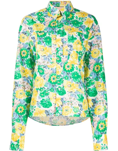 Floral Print Cotton Shirt