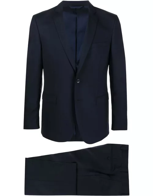 Blue stretch wool suit