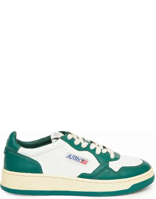Medalist green and white sneaker