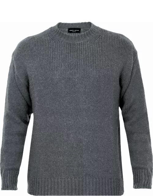 Grey alpaca sweater