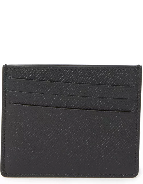 Black leather cardholder