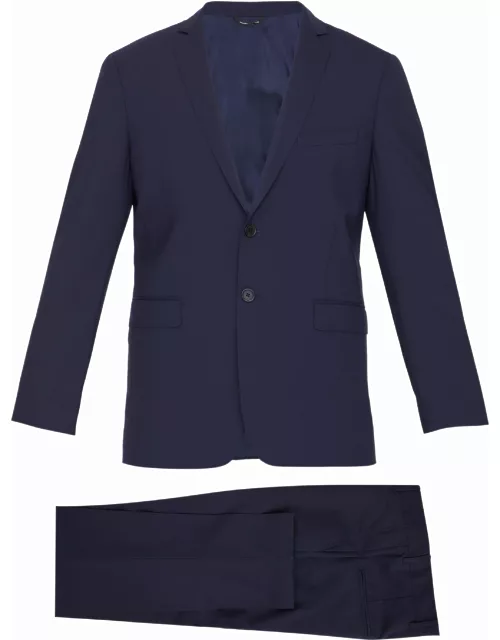Blue wool two-piece suit