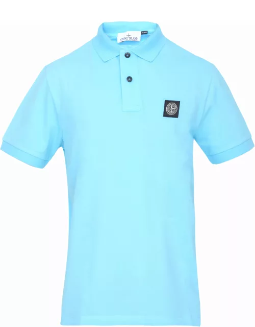 Turquoise Compass polo shirt