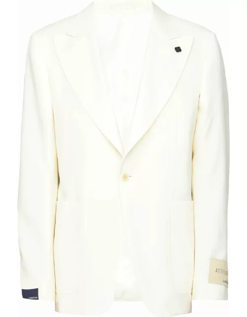 Cream-colored wool jacket