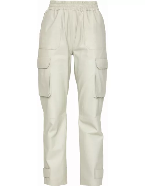 Leather cargo pant