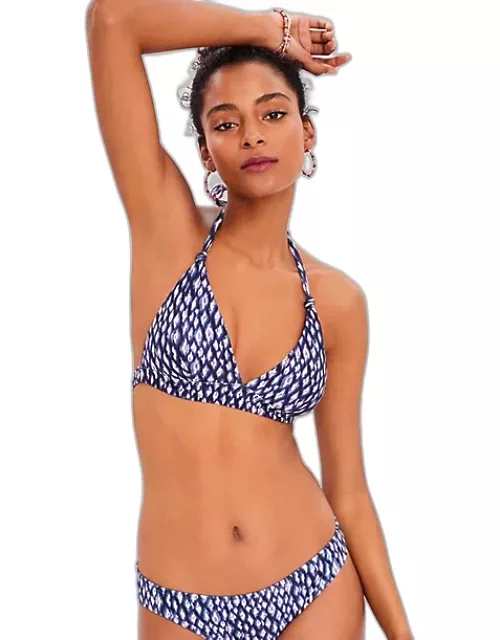 Loft LOFT Beach Animal Print Halter Bikini Top