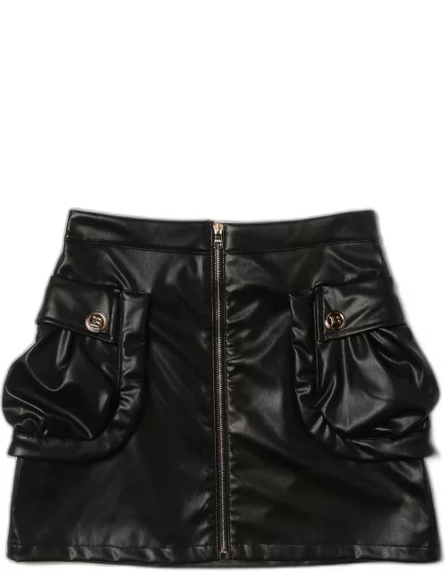 Balmain synthetic leather short skirt