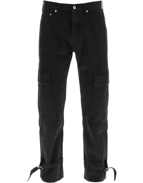OFF-WHITE wave off canvas cargo pant
