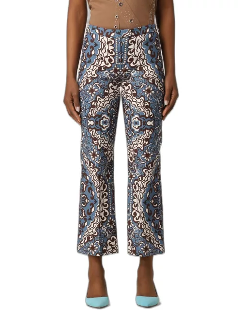 S Max Mara trousers in printed cotton mat