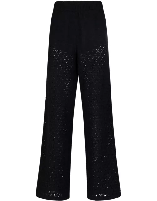 Rotate Birger Christensen Structured Knit Tapered Pant