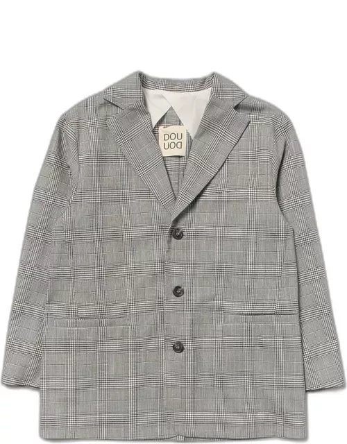 Douuod single-breasted checked blazer
