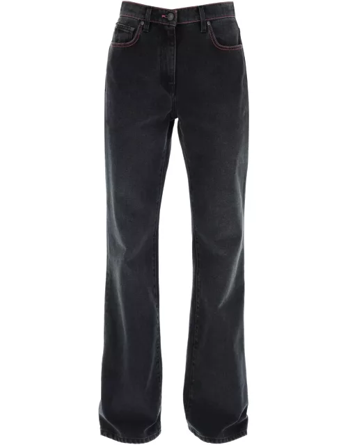 MSGM LOOSE JEANS WITH STITCHING