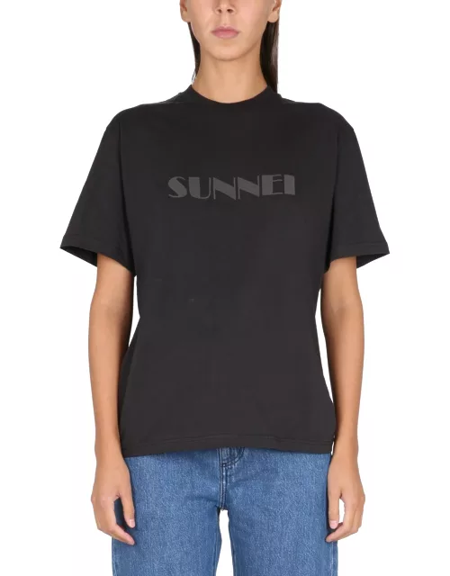 sunnei t-shirt with logo