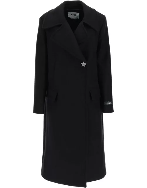 MSGM 'ASTROPHILIA' LONG DOUBLE-BREASTED COAT