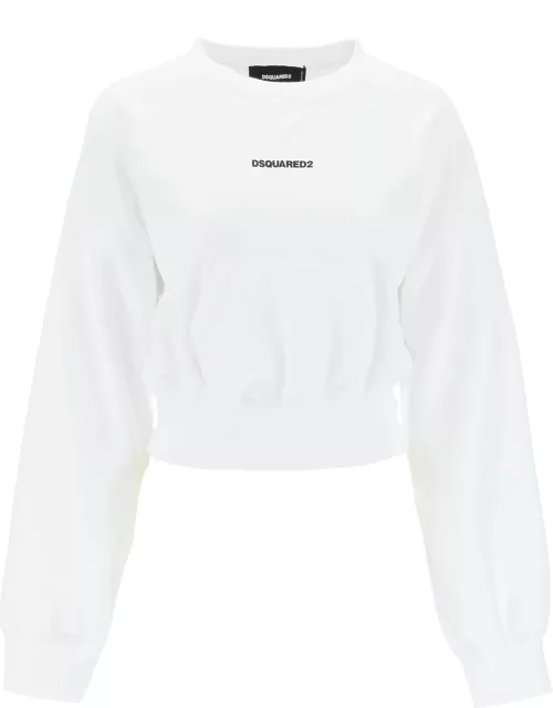 DSQUARED2 cropped sweatshirt with logo