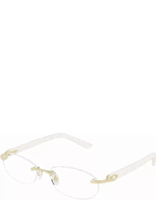 Cartier Eyewear Ct 0056 - White Glasse