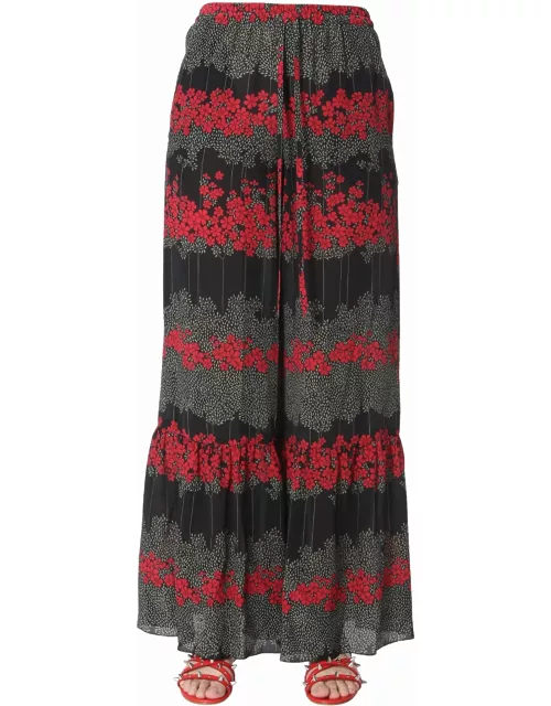 RED Valentino Dreaming Peony Print Trouser