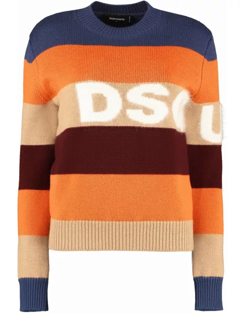 Dsquared2 Striped Wool Pullover