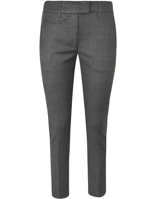 Checked Slim Trousers Dondup