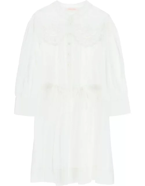 SEE BY CHLOE EMBROIDERED SHIRT DRES