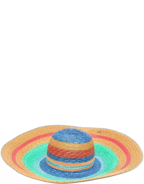 Missoni Striped Multicolor Straw Hat