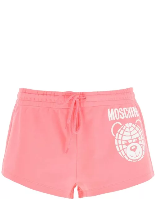 MOSCHINO SPORTY SHORTS WITH TEDDY PRINT