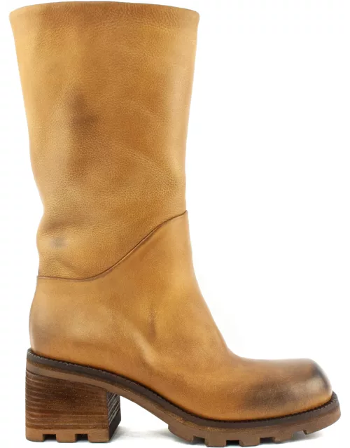 Elena Iachi Boot In Light Brown Leather