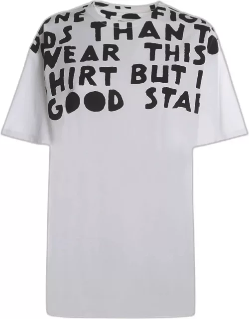 Maison Margiela Cotton T-shirt With All-over Contrasting Print