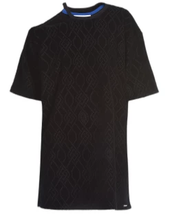 Koché Black Maxi Cut Out T-shirt Dres