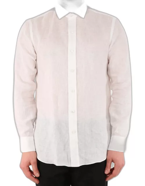 Salvatore Piccolo White Linen Shirt