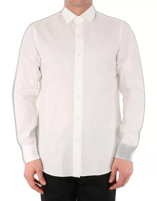 Salvatore Piccolo Pin Point White Shirt