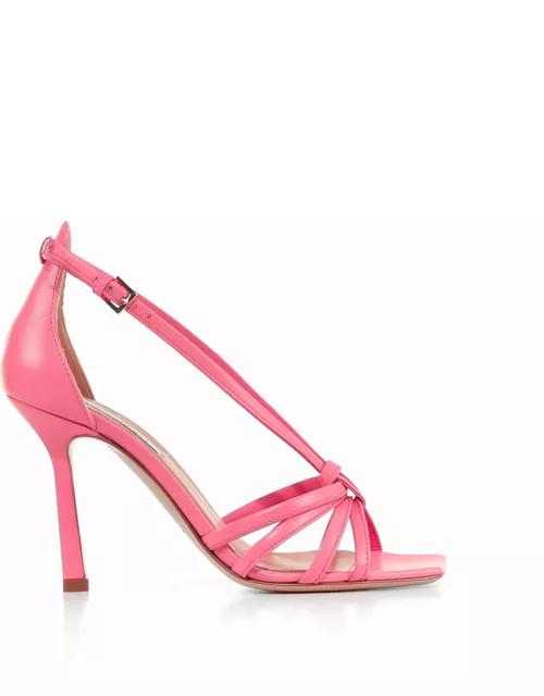 Ninalilou Pink Nappa Leather Sandal