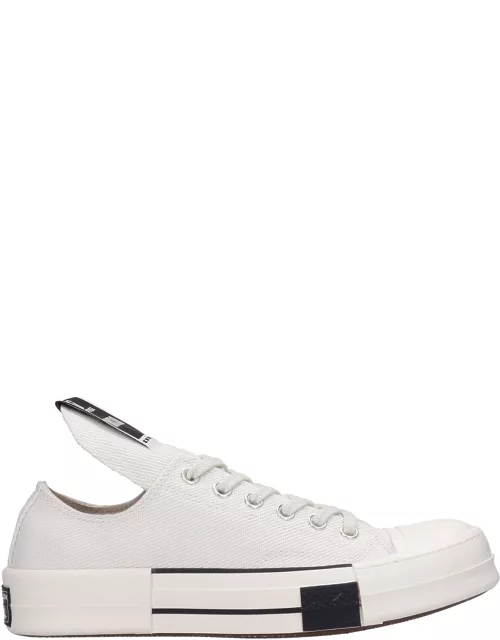 DRKSHDW Ddrkstar Ox Sneakers In White Cotton