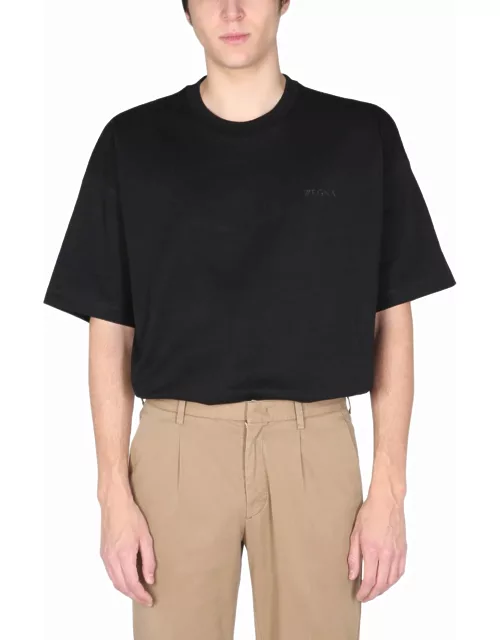 Z Zegna T-shirt With Rubber Logo