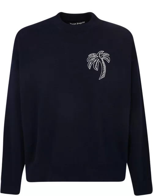 Palm Angels Embroidered Palm Sweater