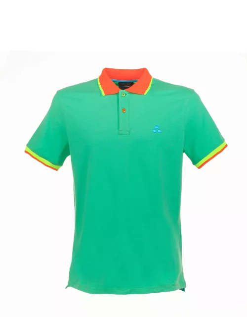 Peuterey Polo Shirt With Contrasting Detail