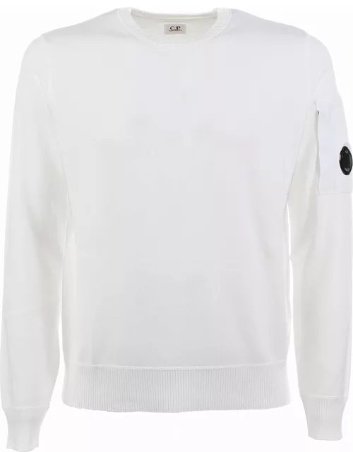 C.P. Company Sweater With Iconic Logo On The Sleeve