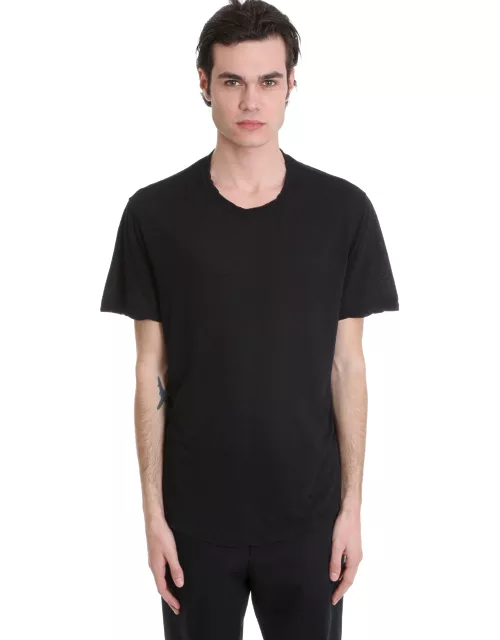 James Perse T-shirt In Black Cotton