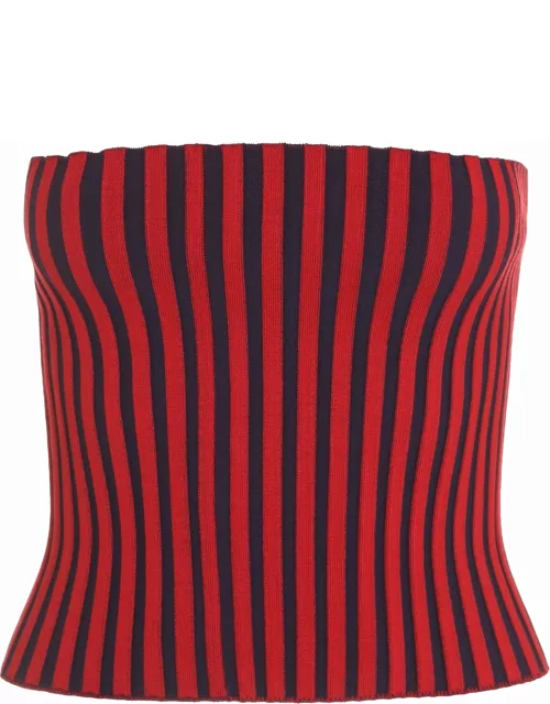 Tory Burch Ribbed Knit Top