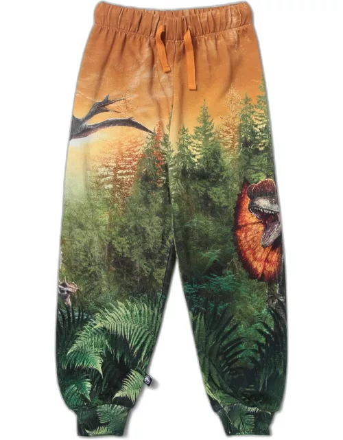 Simeon Molo x Jurassic World trousers with dinosaur print