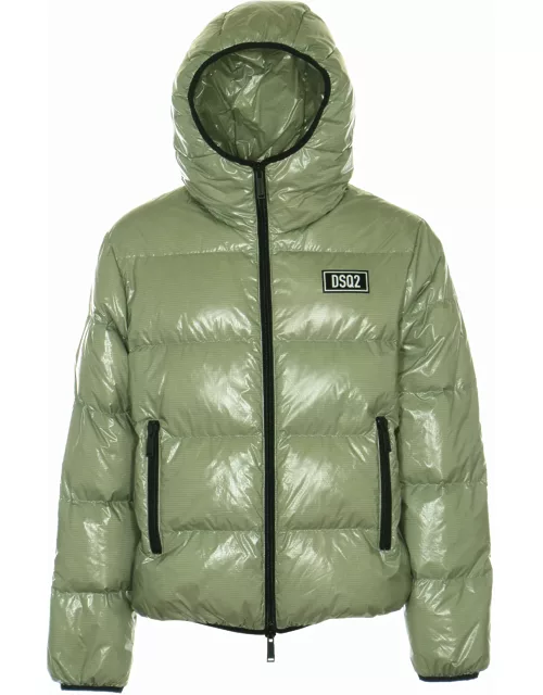 Dsquared2 Shiny Hooded Puffer Jacket