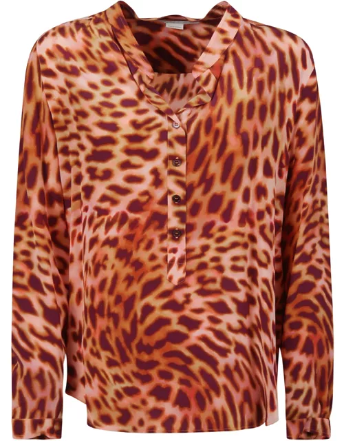 Stella McCartney Cheetah Print Silk Shirt