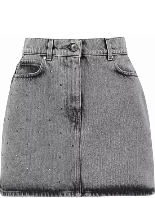 MSGM Denim Mini Skirt