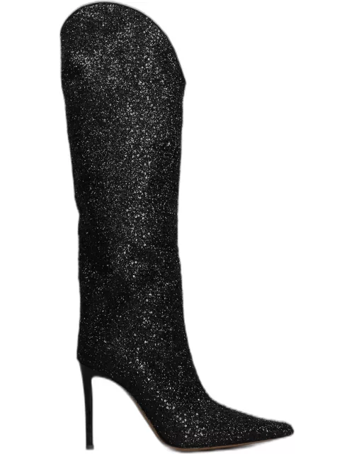 Alexandre Vauthier High Heels Boots In Black Polyester