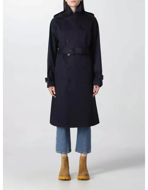 Trench Coat A.P.C. Woman colour Navy
